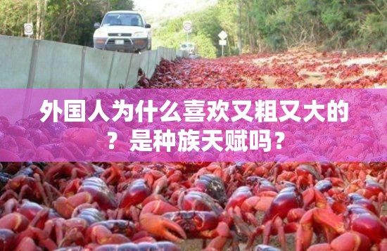 外国人为什么喜欢又粗又大的？是种族天赋吗？